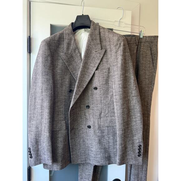 Todd Snyder Cotton Wool Herringbone Tweed Sutton Suit NWT 42R 36x32 - Picture 1 of 8